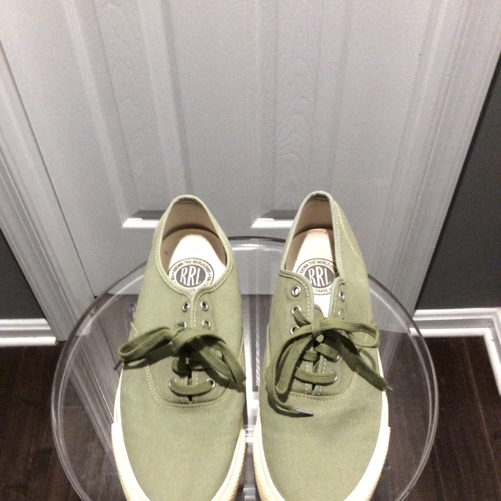 Ralph Lauren canvas sneakers.